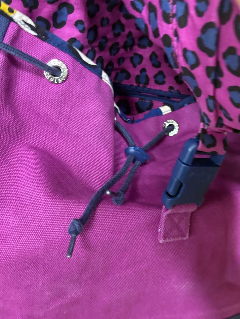 Vera Bradley Purple And Navy Backpack